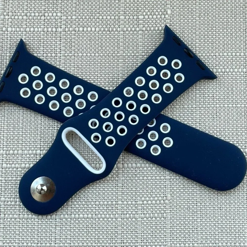 Replacement Sport Strap for iWatch Blue Tone Band Size 38/40mm